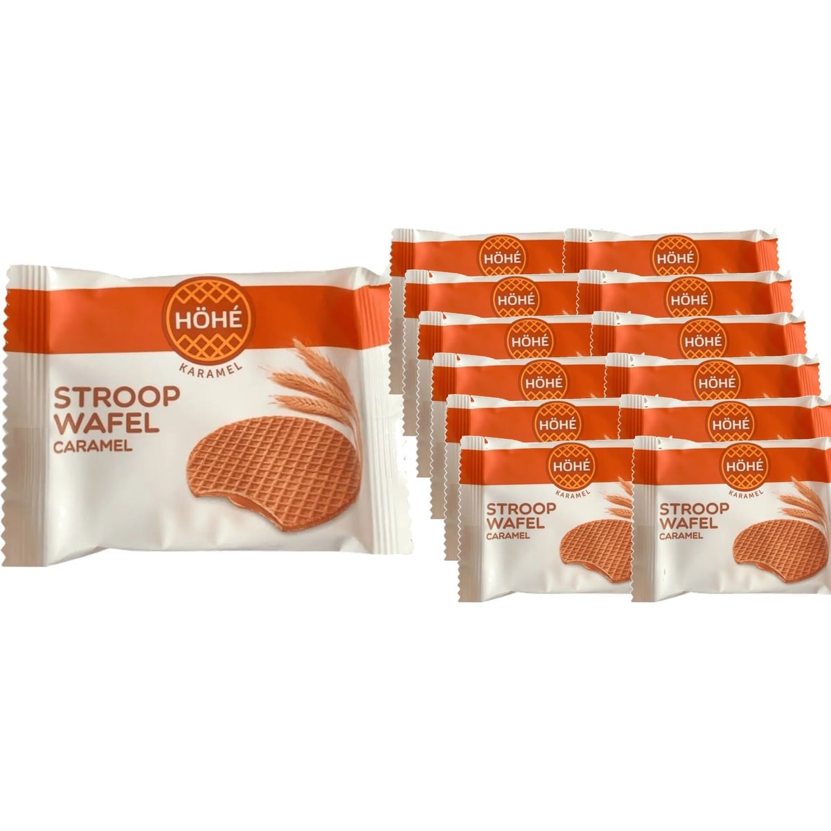 Höhe Stroopwafel Karamel Dolgulu Kurabiye 12'li Set (12 x 32 g)