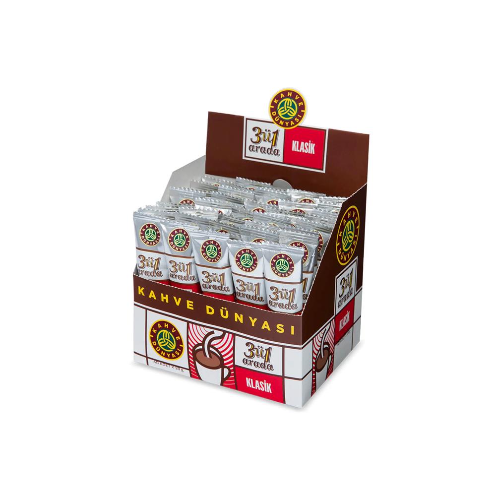Kahve Dünyası 3'ü 1 Arada Klasik Hazır Kahve 18GR 40'lı Paket