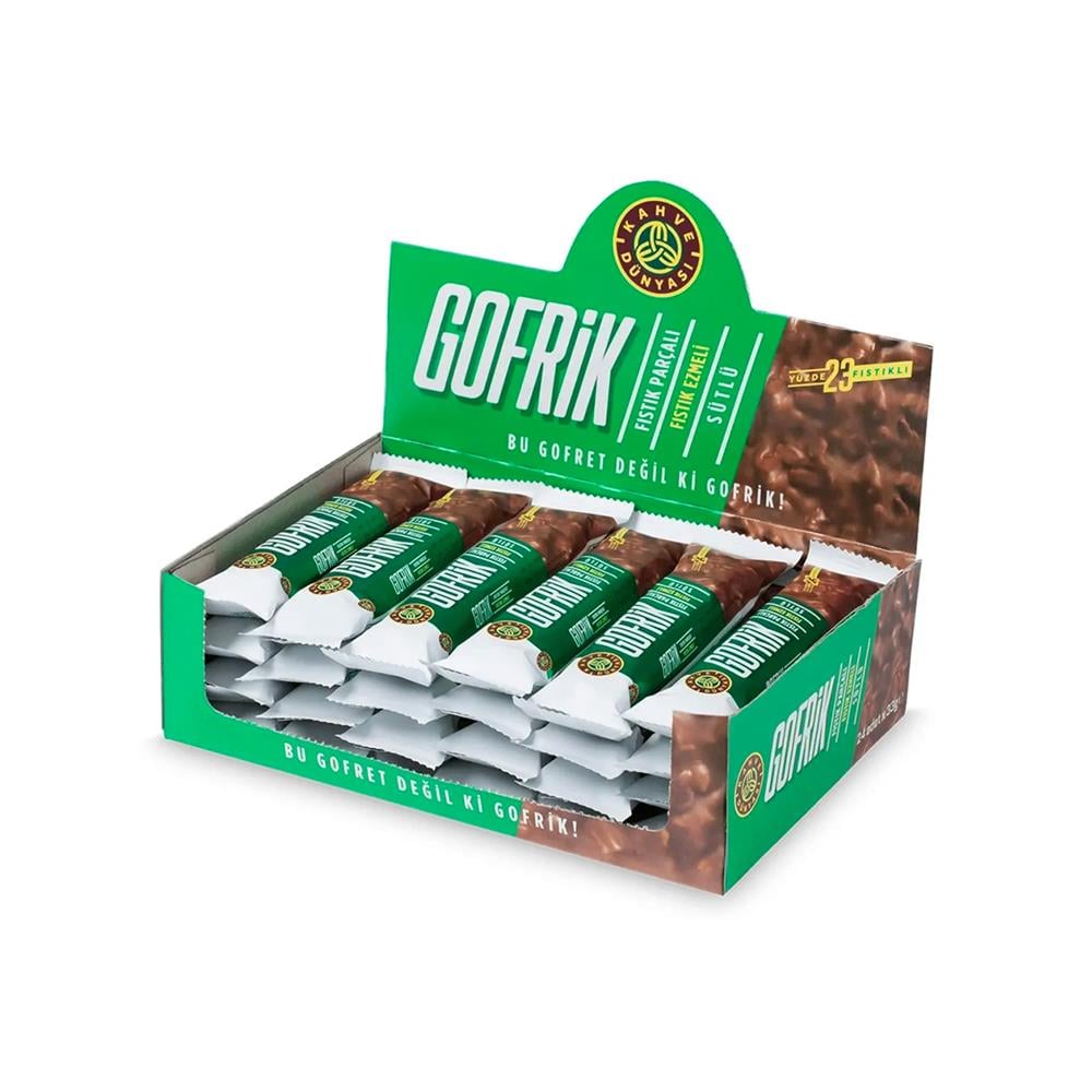 Kahve Dünyası Antep Fıstıklı Sütlü Gofrik 33gr 24 Adet