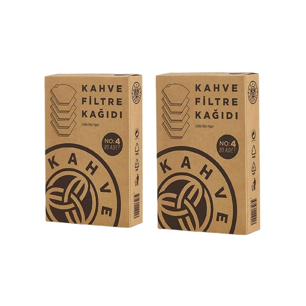 Kahve Dünyası Filtre Kahve Kağıdı No4 80li x 2 Adet