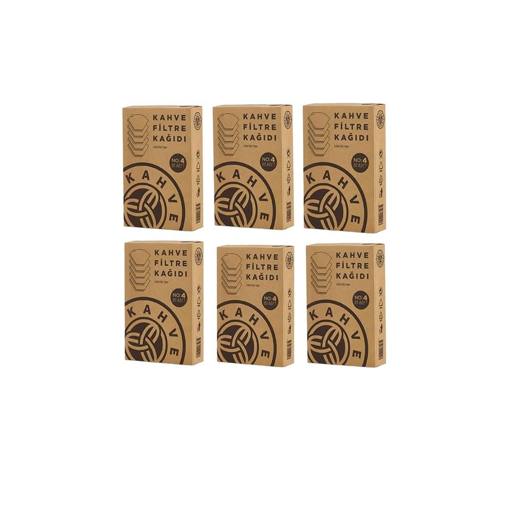 Kahve Dünyası Filtre Kahve Kağıdı No4 80li x 6 Adet