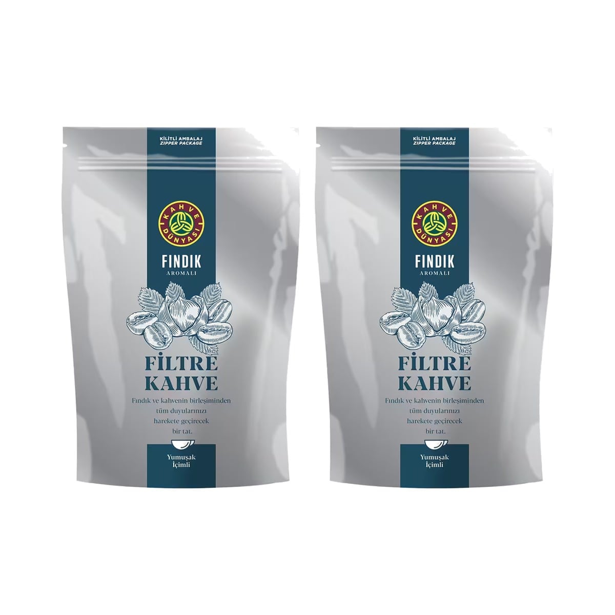 Kahve Dünyası Fındık Aromalı Öğütülmüş Filtre Kahve 500 g (2 x 250 g)