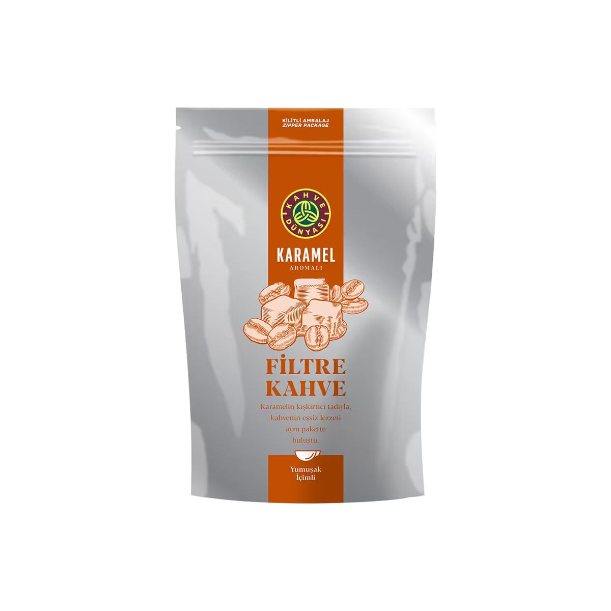 Kahve Dünyası Karamel Aromalı Öğütülmüş Filtre Kahve 250 g