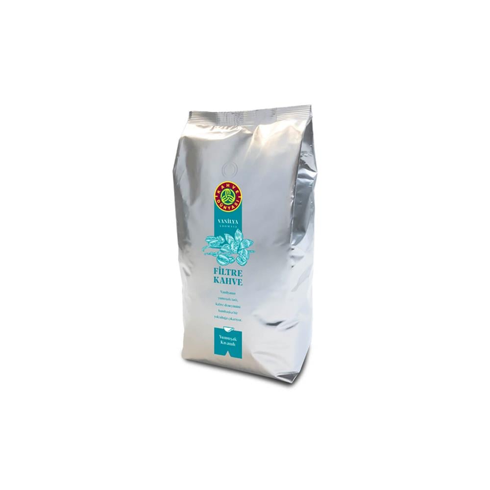 Kahve Dünyası Vanilya Aromalı Öğütülmemiş Çekirdek Filtre Kahve 1 Kg.