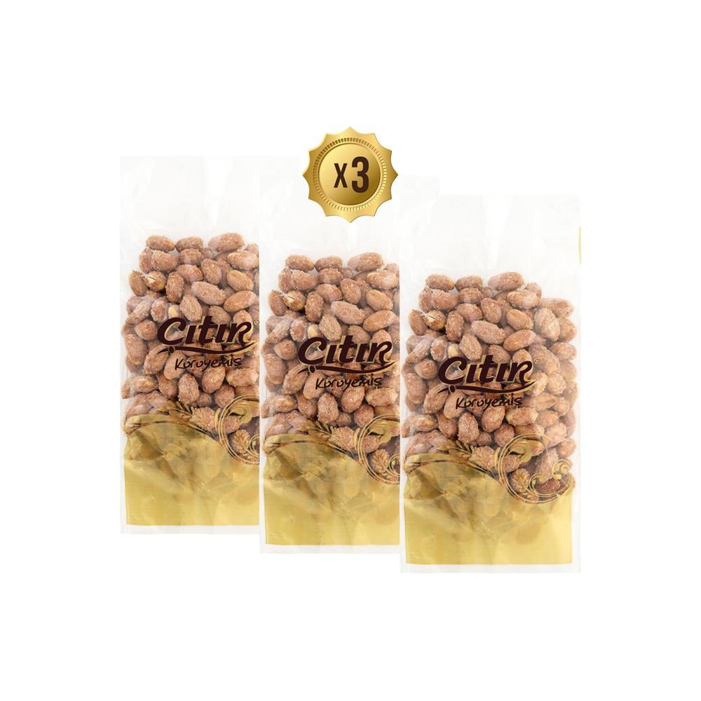 Kavrulmuş İri Boy Tuzlu Yer Fıstığı 250G x 3 Adet