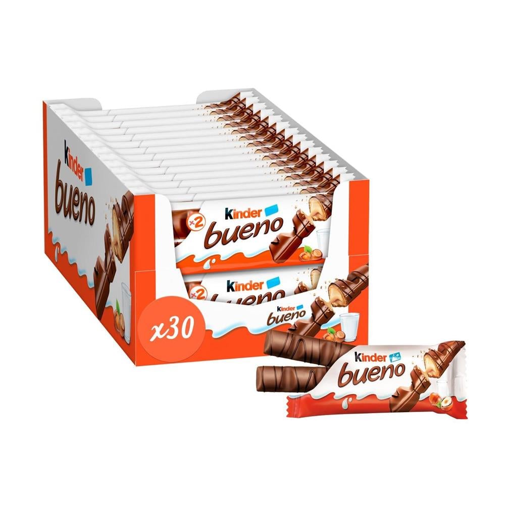 Kinder Bueno – Sütlü Fındık Kremalı Çikolata 43g x 30 Adet