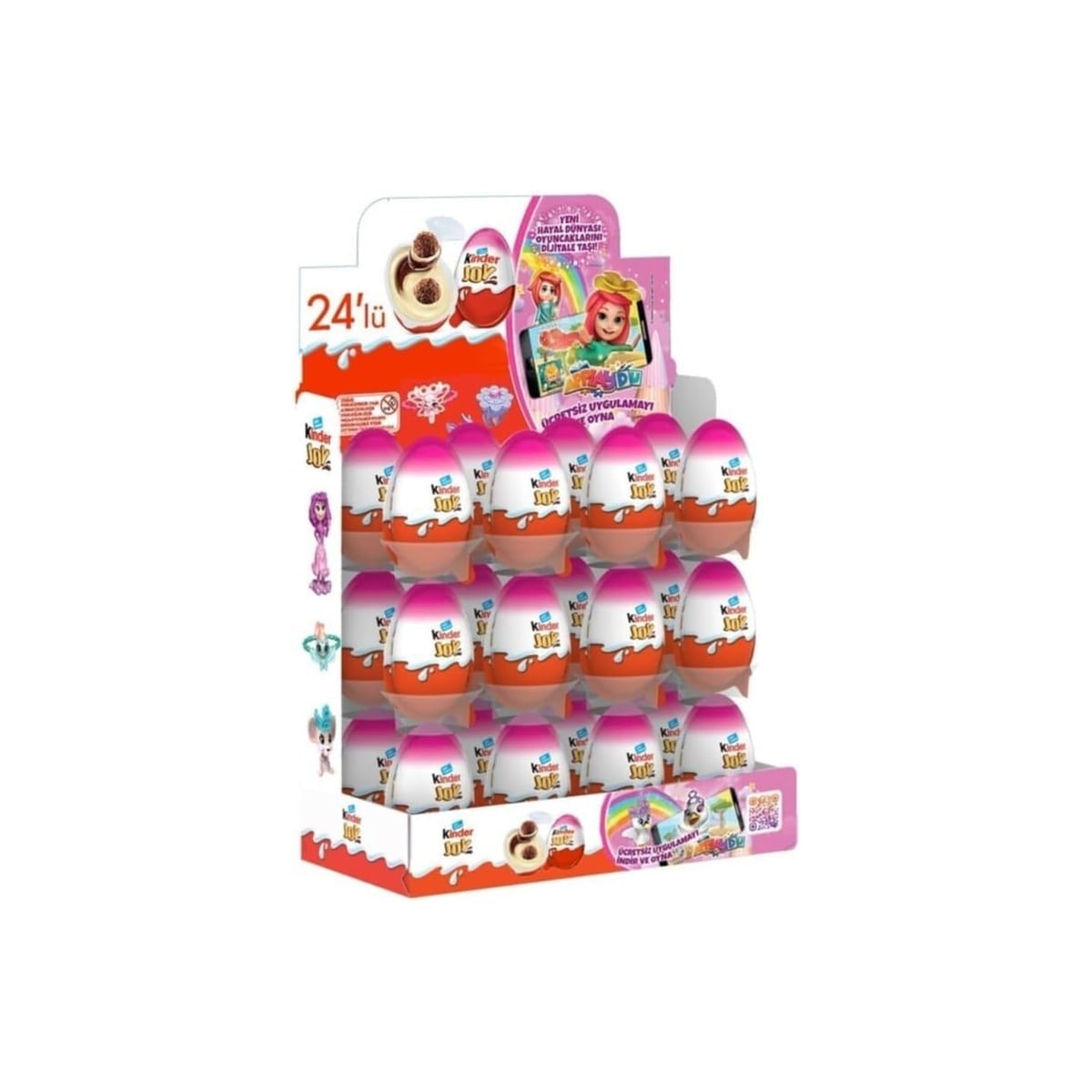 Kinder Joy Süpriz Yumurta Kız Çocukları İçin 20 g x 24 Adet