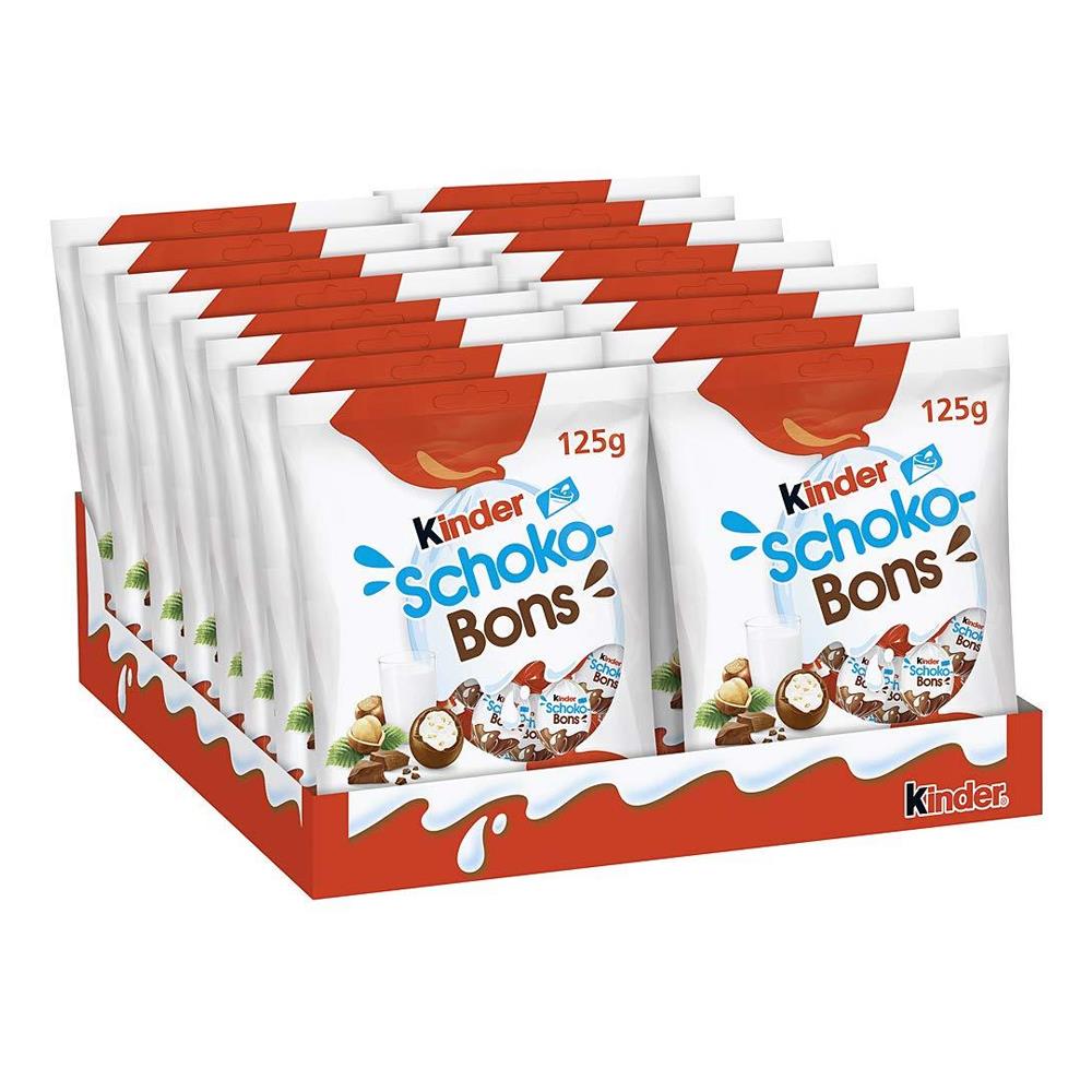 Kinder Schoko Bons Sütlü Çikolata 125g x 16 Adet