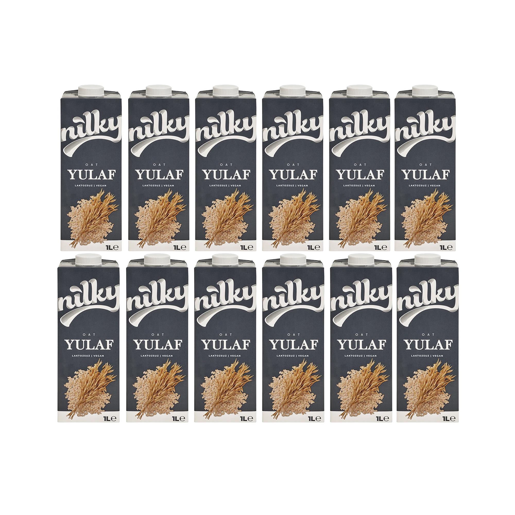 Nilky Yulaf Sütü 1 L x 12 Adet Koli