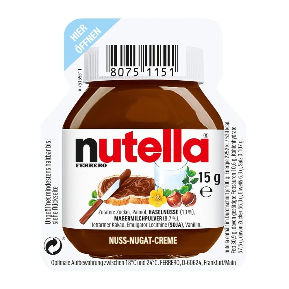 Nutella Kakaolu Fındık Kreması 15 gr x 120 Adet