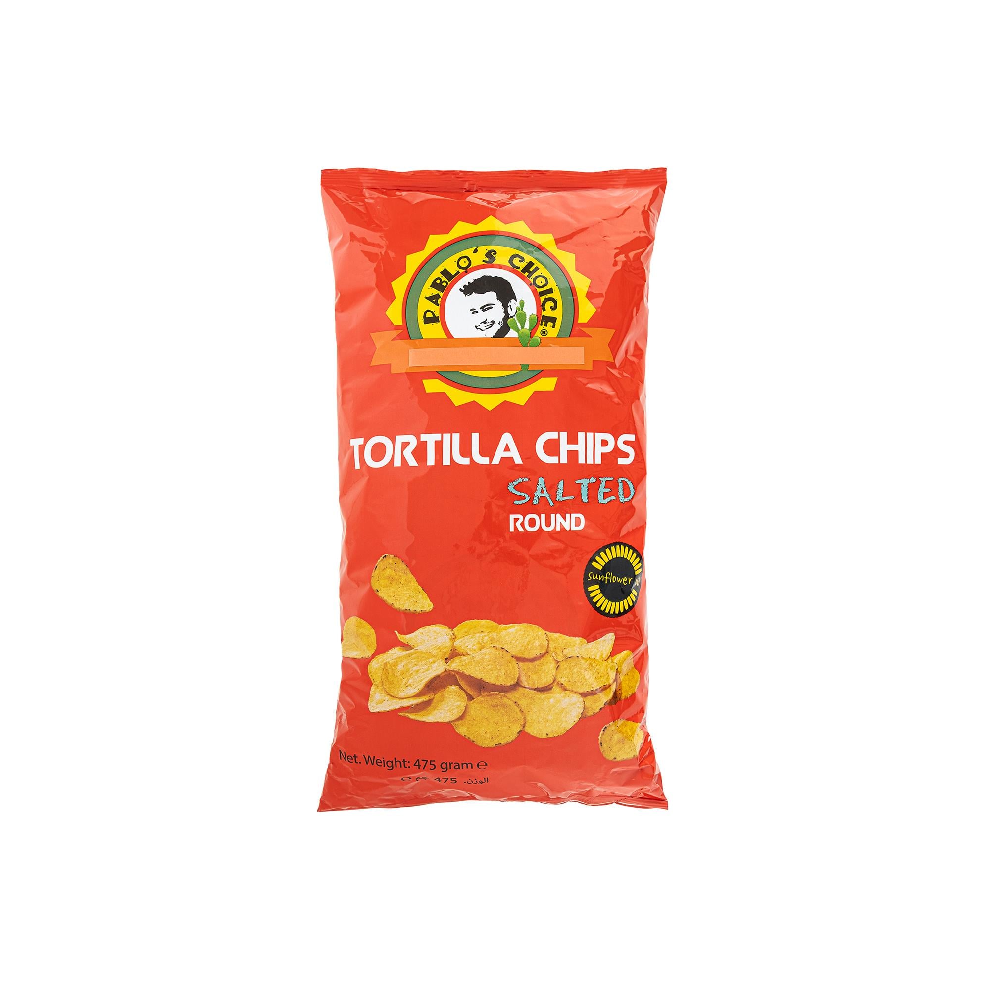 Pablo's Choice Nacho Tortilla Chips Round Salted 475gr