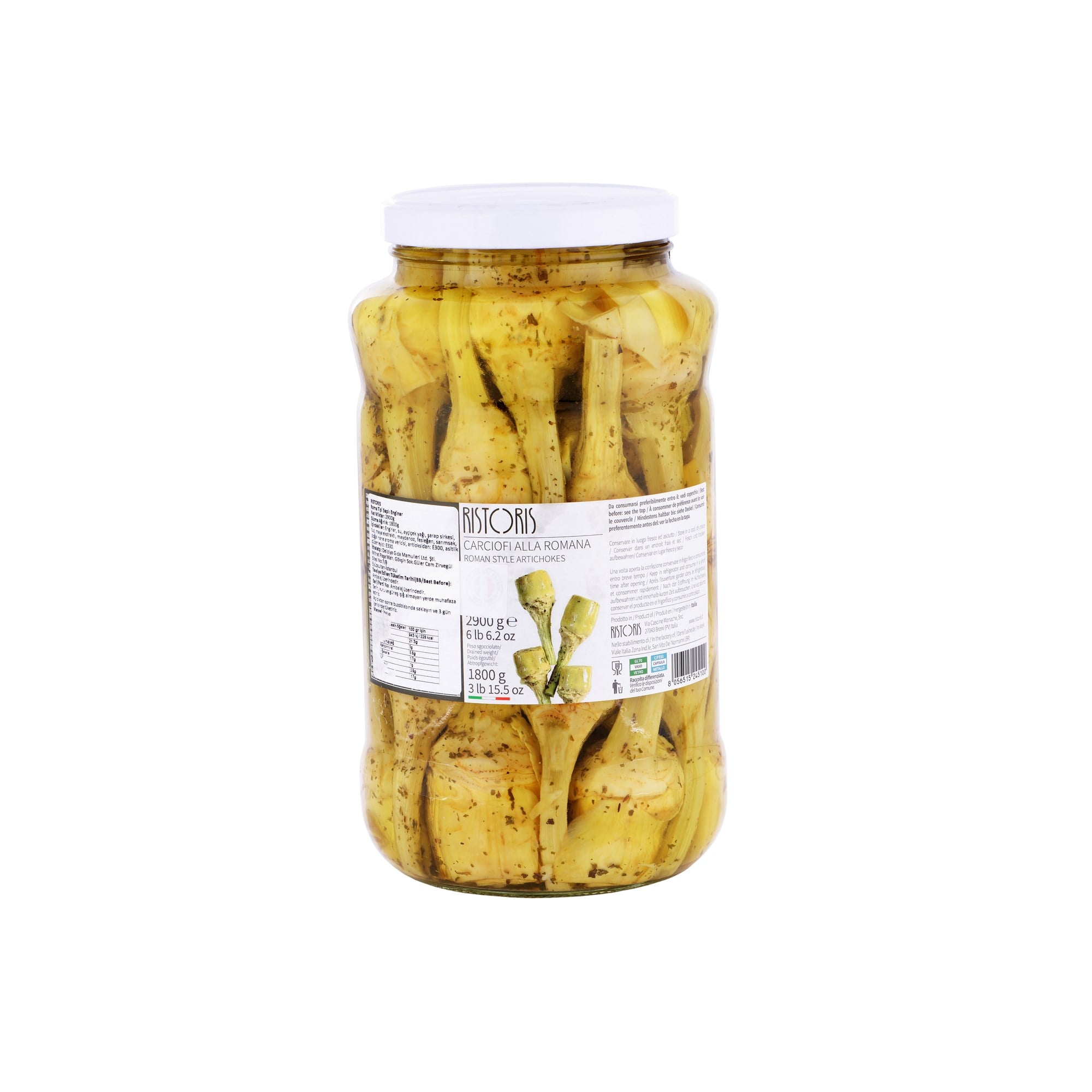Ristoris Roma Tipi Saplı Enginar Kalbi (Izgaralık) 2900 g