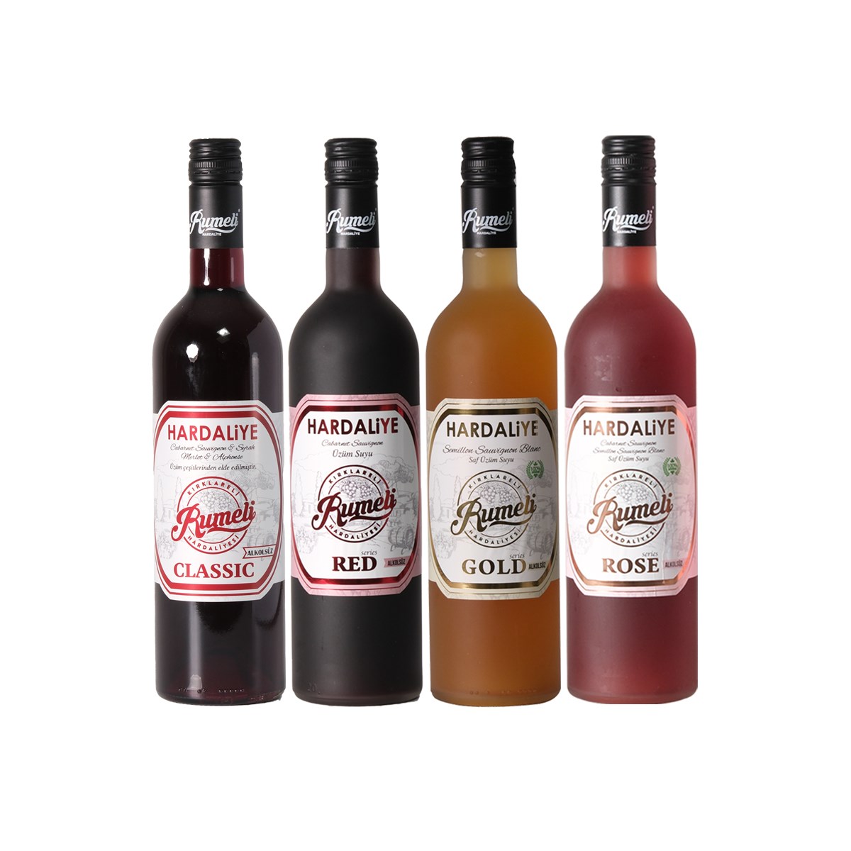 Rumeli Hardaliye Karma Seri 4'lü Şişe Seti (4 x 750 ml)