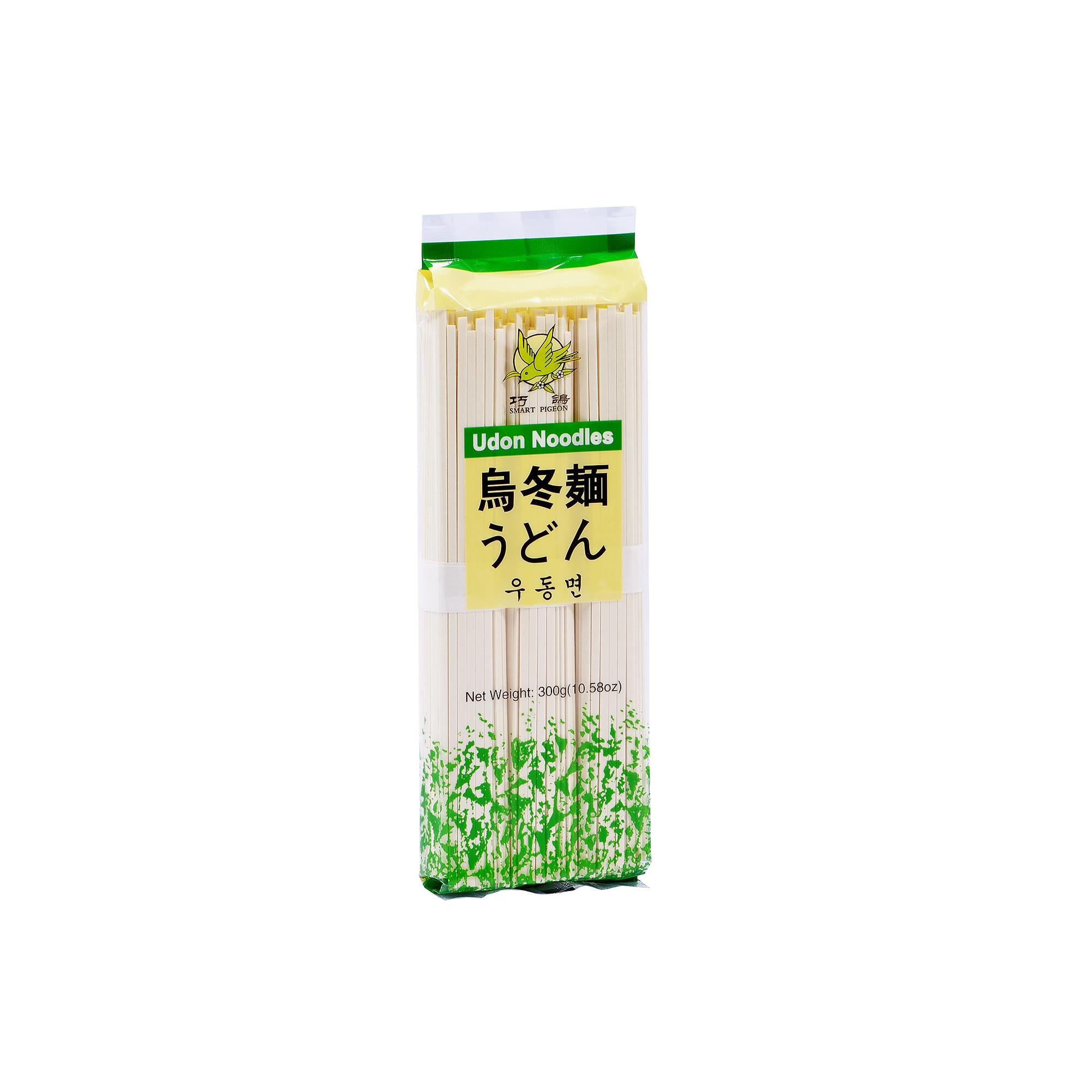 SMART PIGEON Udon Noodle Erişte | Kaliteli Buğday Unu | Koruyucu Yok | Çin'de Üretilmiş | 300g