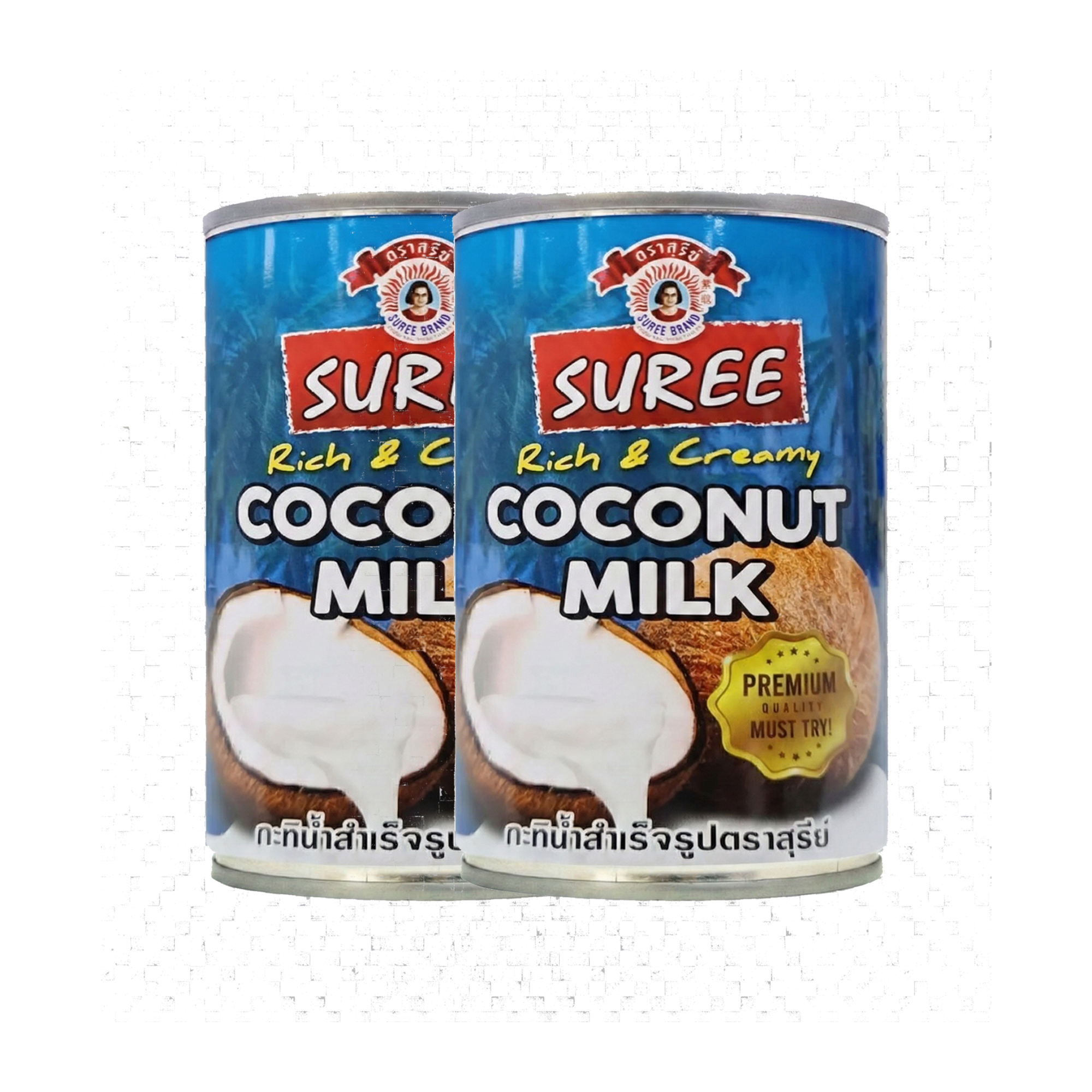 Suree Rich & Creamy Hindistan Cevizi Sütü 400 ml x 2 Adet (%17-%19 Yağ)