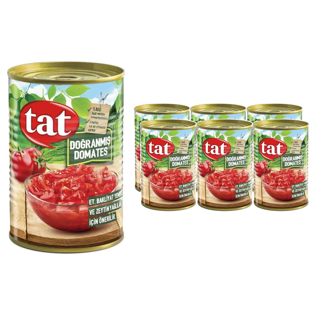 Tat Doğranmış Domates 4050gr Teneke  x 6 Adet