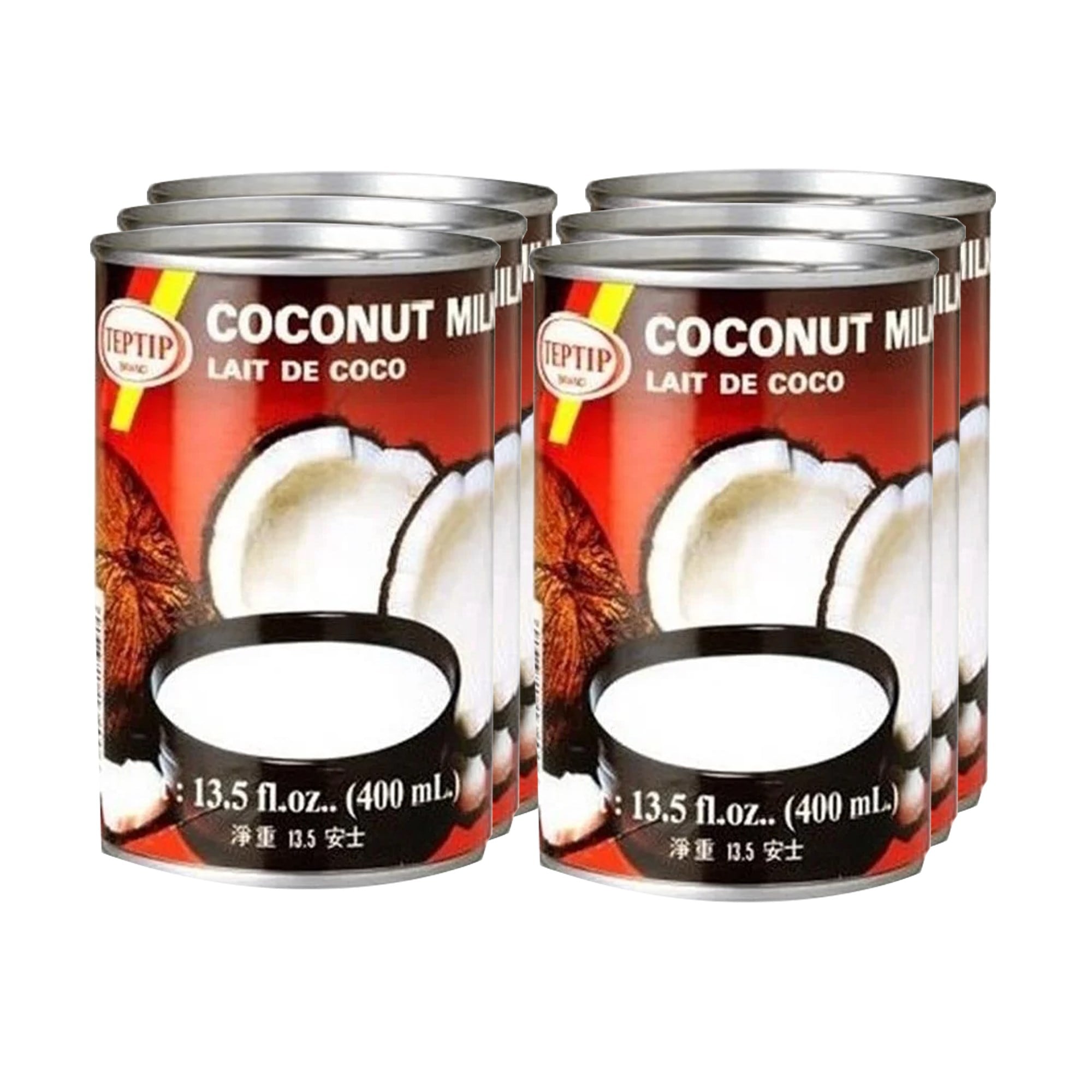 Teptip Hindistan Cevizi Sütü 400 ml x 6 Adet
