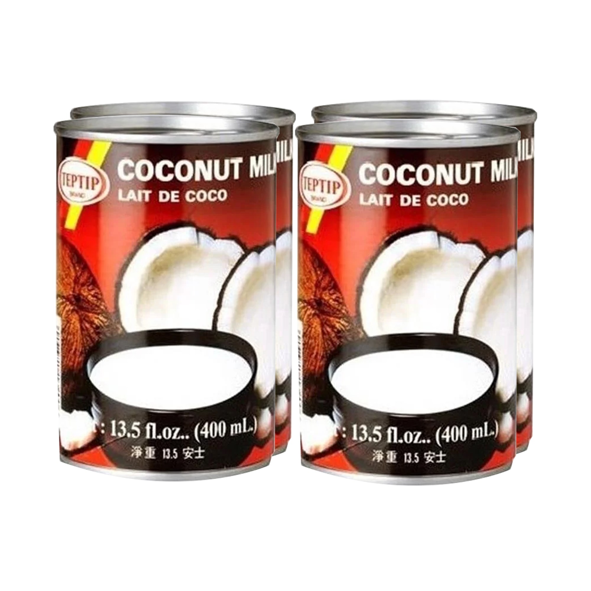 Teptip Hindistan Cevizi Sütü 400 ml x 4 Adet