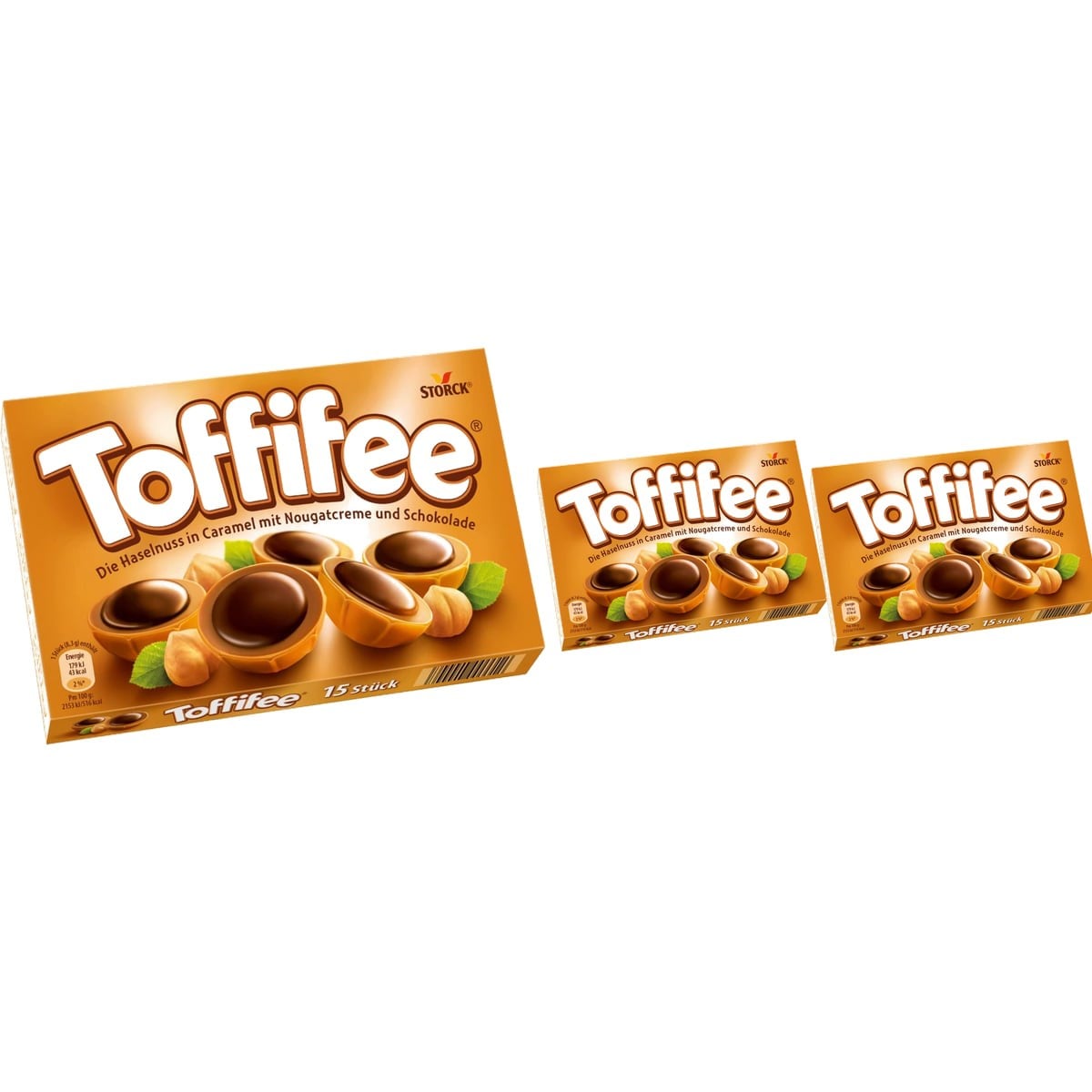 Toffifee Karamel Kaplı Bütün Fındıklı Çikolata 2'li Set (2 x 125 g)