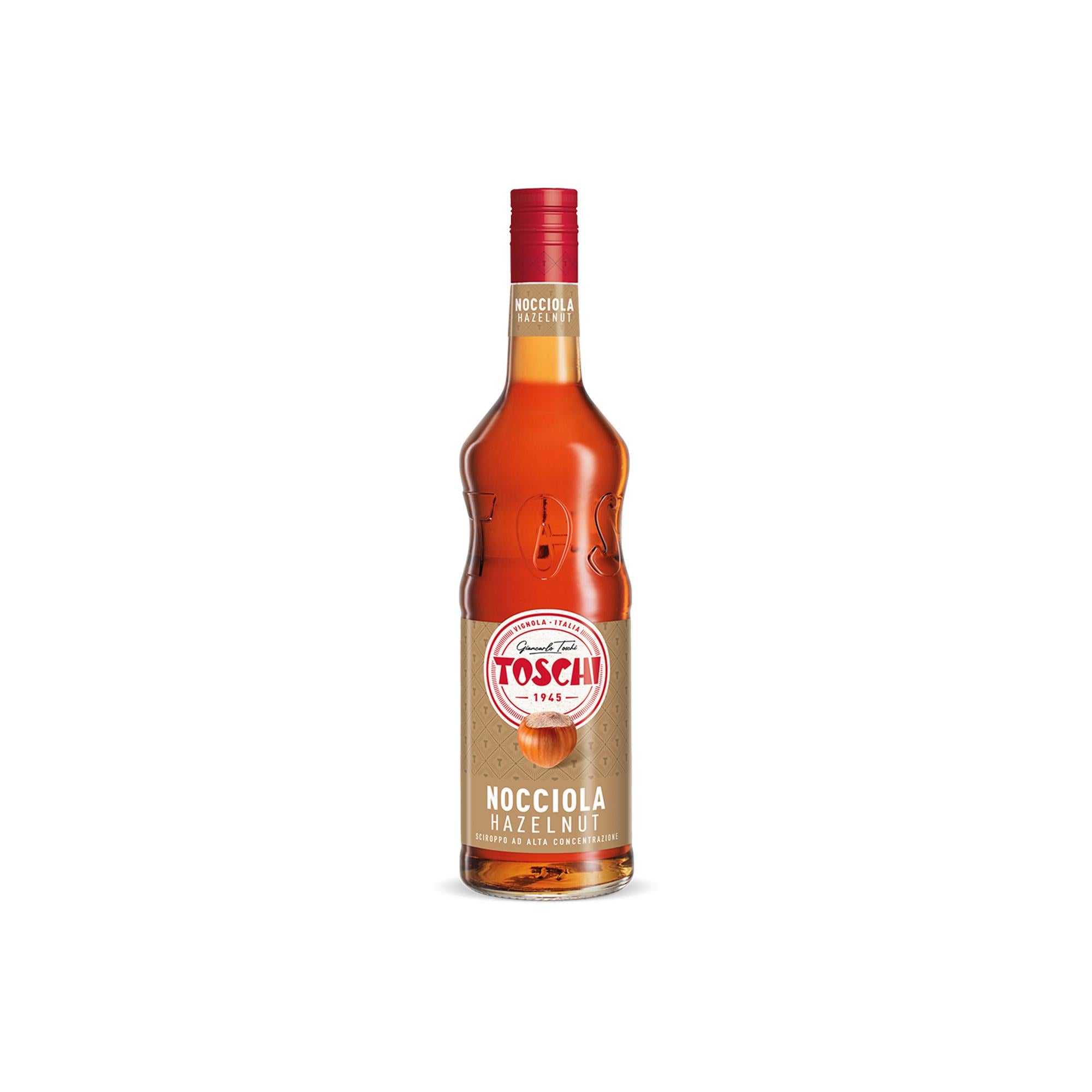 TOSCHI Fındık Şurubu | Yüksek Konsantre | Katkısız | Glutensiz ve Vegan | Yüksek Meyve İçeriği | İtalya Ürünü | 1000 ml