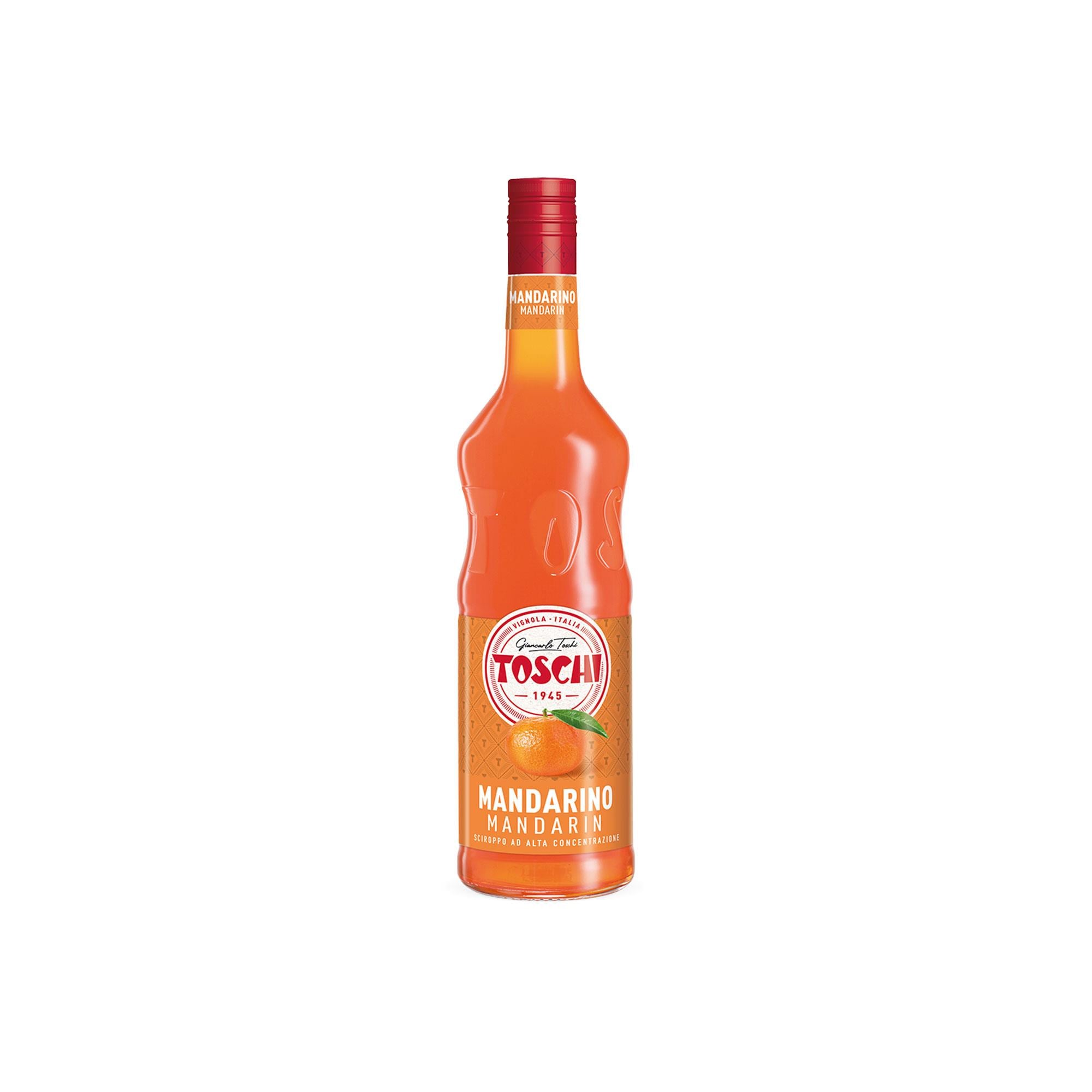 TOSCHI Mandalina Şurubu | Yüksek Konsantre | Katkısız ve Glutensiz | İtalya Ürünü | 1000 ml