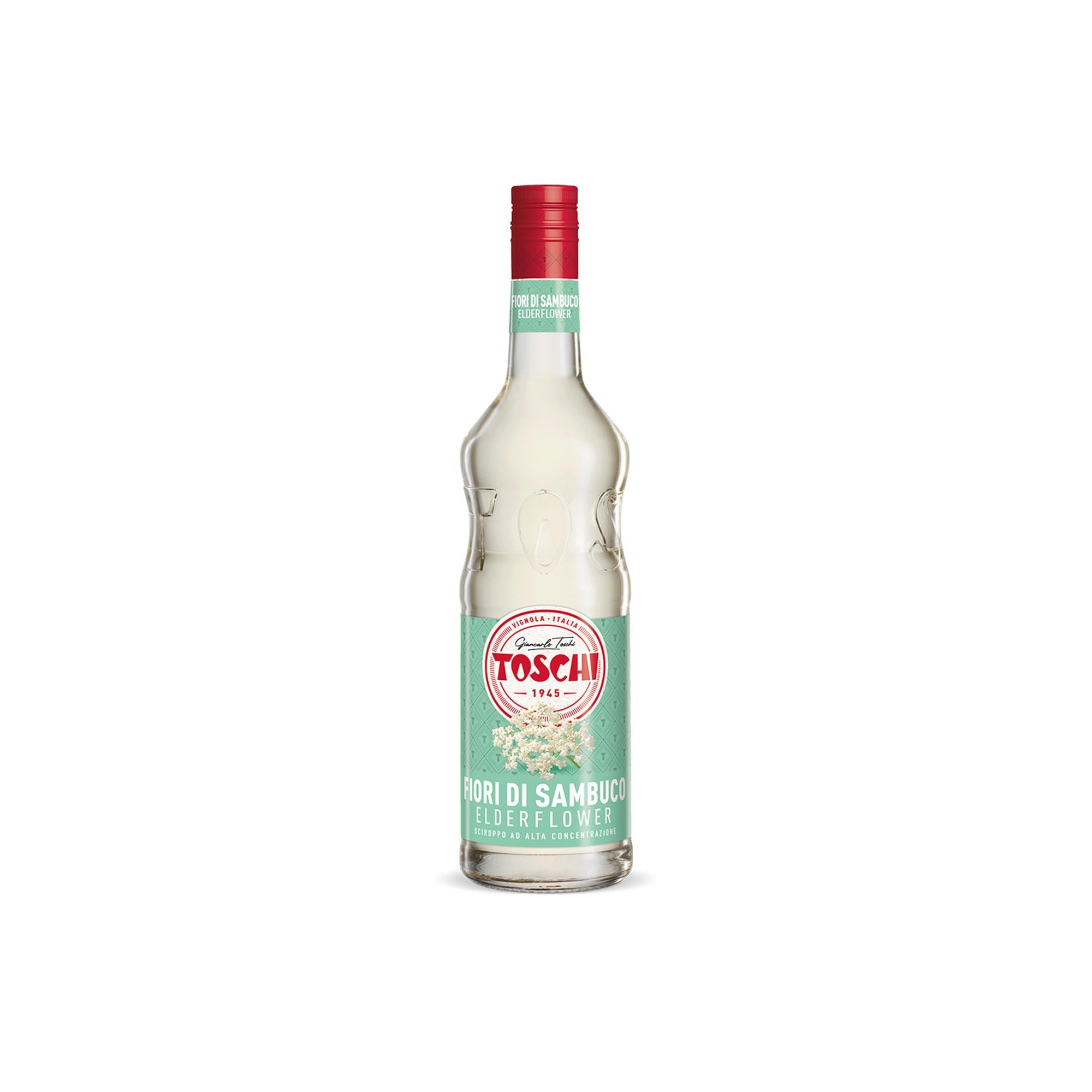 TOSCHI Mürver Çiçeği Şurubu | Yüksek Konsantre | Katkısız | Glutensiz ve Vegan | Yüksek Meyve İçeriği | İtalya Ürünü | 1000 ml