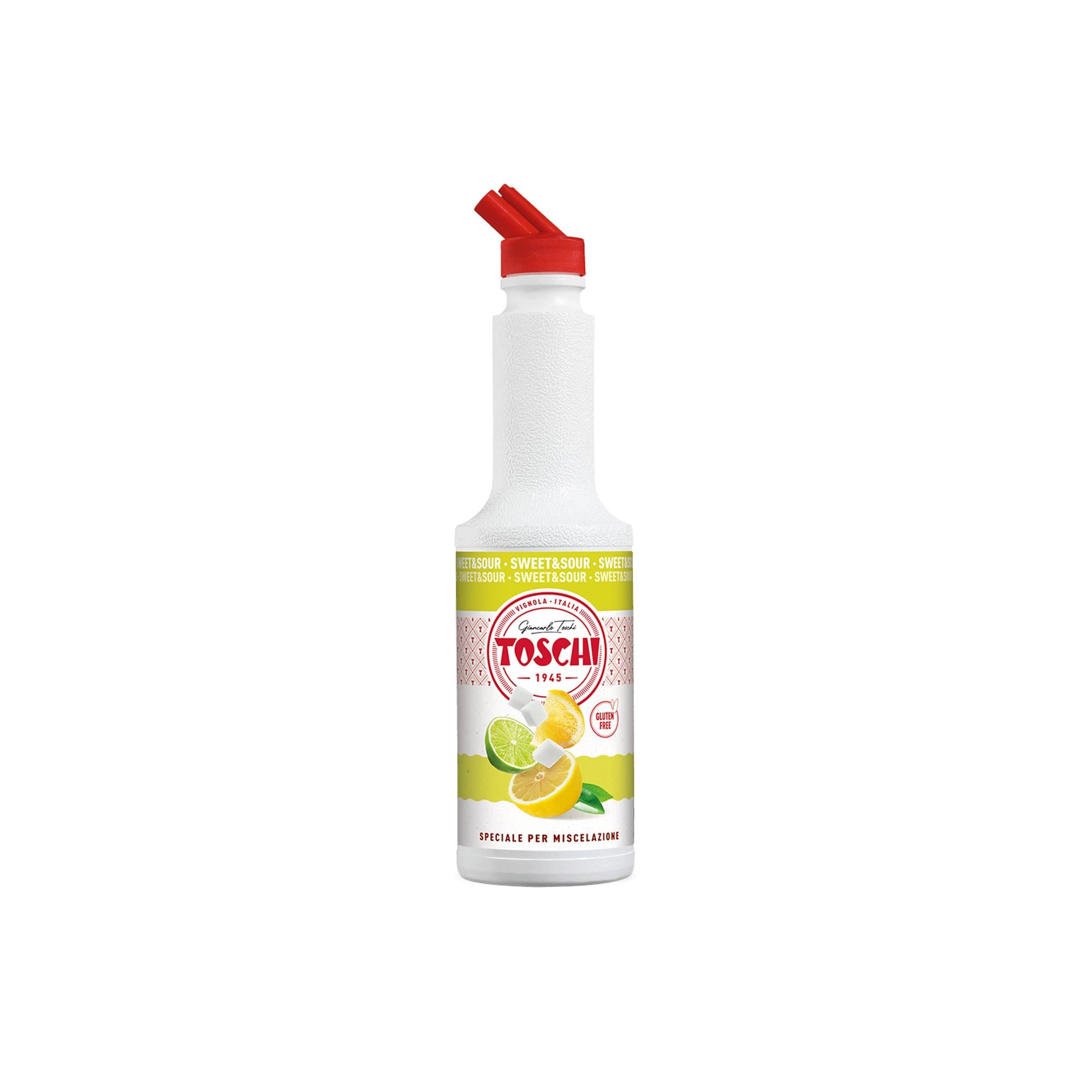 TOSCHI Sweet & Sour Püresi | Yüksek Konsantre | Katkısız | Glutensiz ve Vegan | Yüksek Meyve İçeriği | İtalya Ürünü | 1,3 Kg
