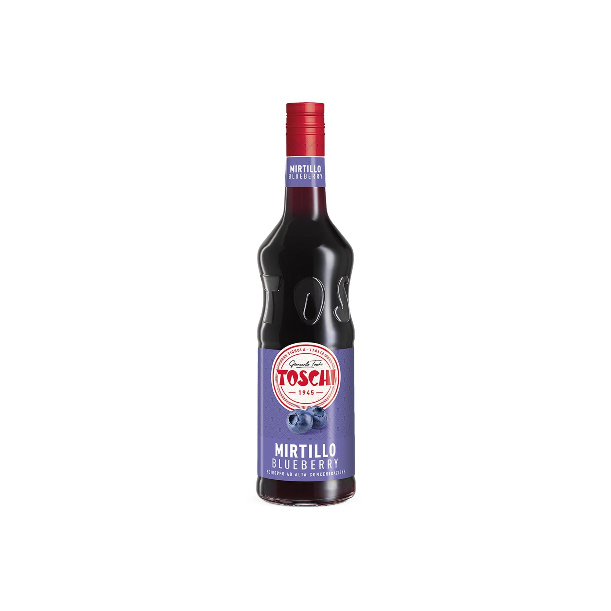 TOSCHI Yaban Mersini Şurubu | Yüksek Konsantre | Katkısız ve Glutensiz | İtalya Ürünü | 1000 ml