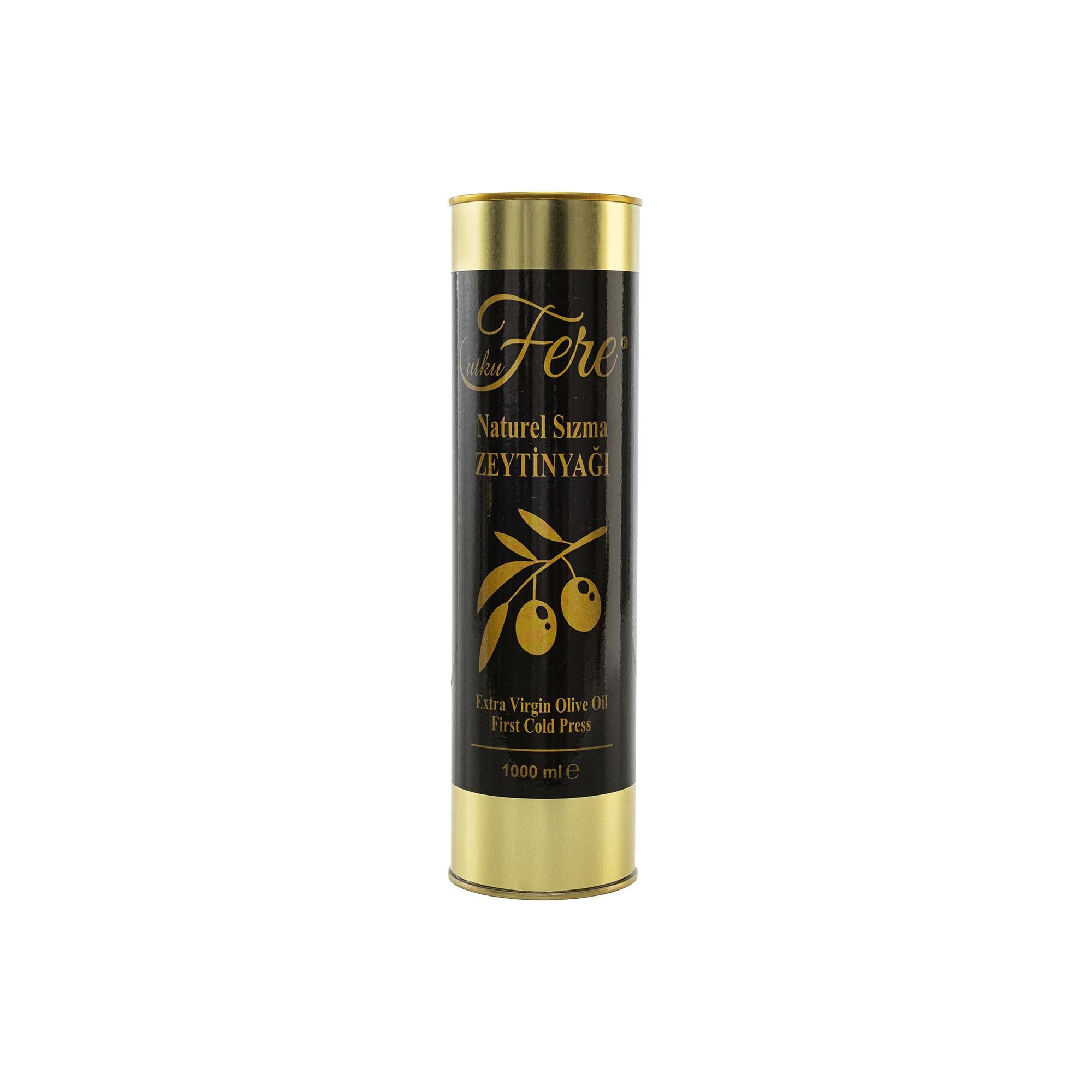Utku Fere Naturel Sızma Zeytinyağı 1000 ml Teneke Ambalaj
