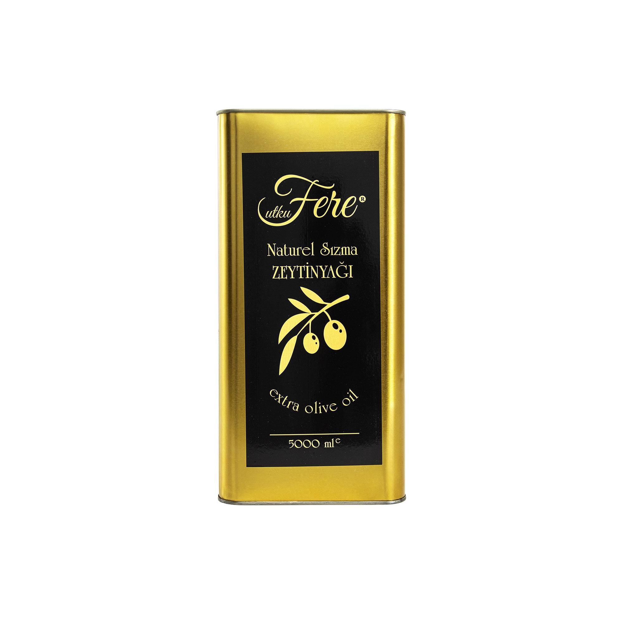 Utku Fere Naturel Sızma Zeytinyağı 5000 ml Teneke Ambalaj