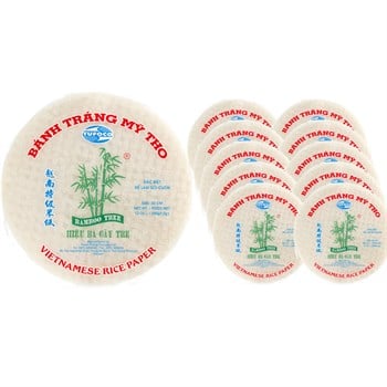 Bamboo Tree & Tufoco Glutensiz Pirinç Yufkası (Rice Paper) 22 cm 340 g x 10 Adet Avantaj Paketi