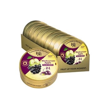 Cavendish & Harvey Siyah Frenk Üzümü ve Elma Dolgulu Şeker 175 g x 9 Adet (Kutu)