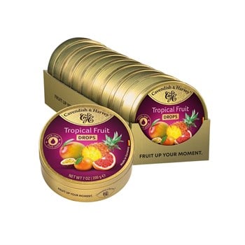 Cavendish & Harvey Tropical Fruit Drops 200 g x 9 Adet (Kutulu Set)