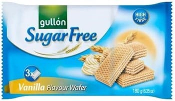 Gullón Şekersiz Vanilya Aromalı Gofret 180 g