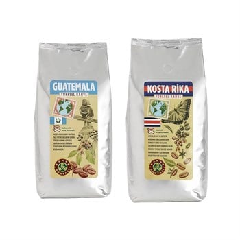 Kahve Dünyası Guatemala ve Kosta Rika Çekirdek Kahve Seti 1 kg x 2 Adet