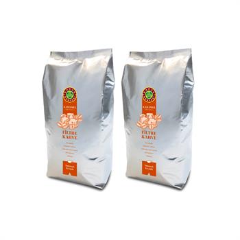 Kahve Dünyası Karamel Aromalı Filtre Kahve Çekirdek 1 Kg.x 2 Adet