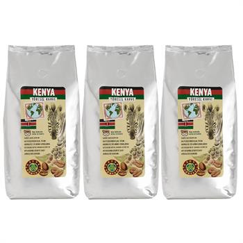 Kahve Dünyası Kenya Yöresel Çekirdek Kahve 1Kg x 3 Adet