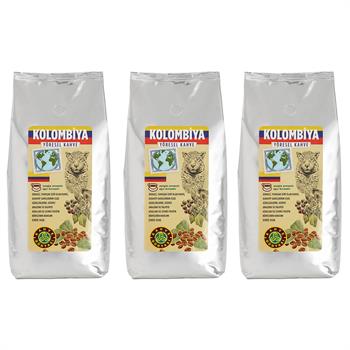 Kahve Dünyası Kolombiya Yöresel Çekirdek Filtre Kahve 1000gr x 3 Adet