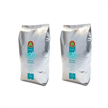 Kahve Dünyası Vanilya Aromalı Filtre Kahve Kavrulmuş Çekirdek 1 kg x 2 Adet