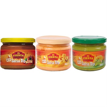 La Fiesta Tex-Mex Gurme Dip Sos 3'lü Karma Paket (Mild + Cheese + Guacamole)