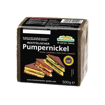 Mestemacher Pumpernickel Siyah Çavdarlı Tam Tahıl Ekmeği 500 g