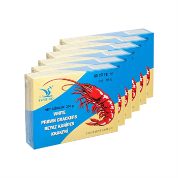 SKYBIRD Kızartmalık Beyaz Karides Krakeri 200 g x 6 Adet