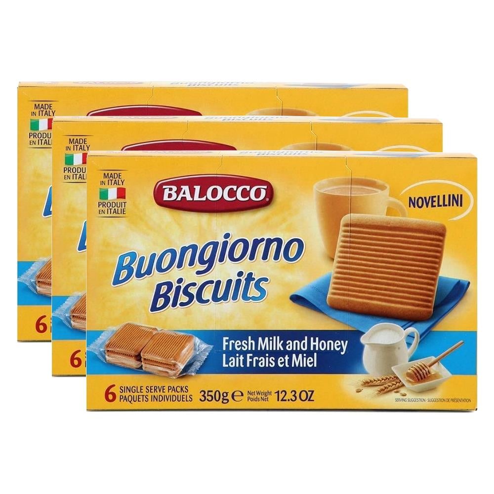 Balocco Novellini Sütlü ve Ballı Bisküvi 350g x 3 Adet