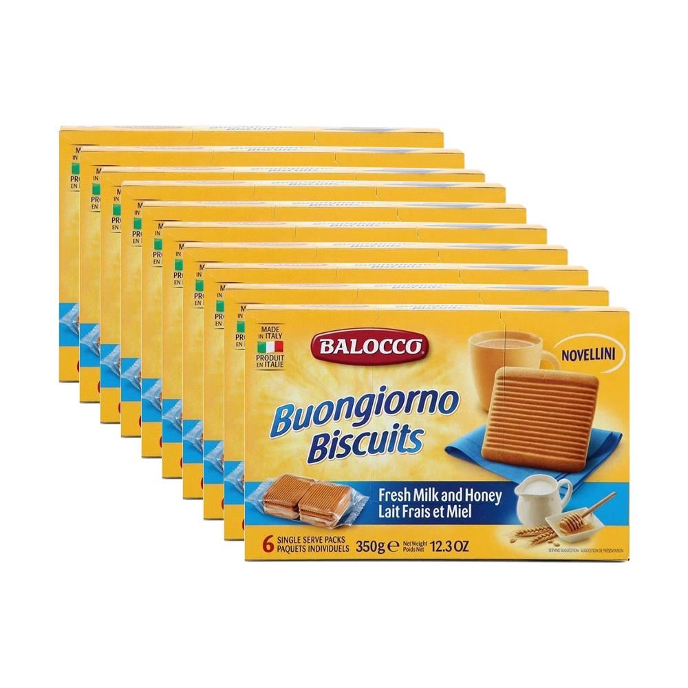 Balocco Novellini Sütlü ve Ballı Bisküvi 350g x 10 Adet