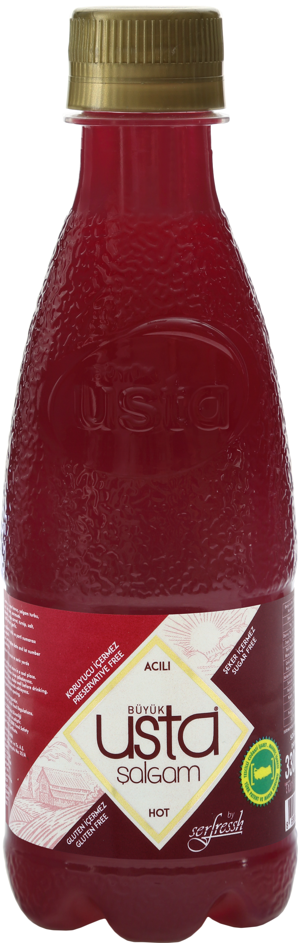 Büyük Usta Acılı Adana Şalgamı 330 ml Pet Şişe