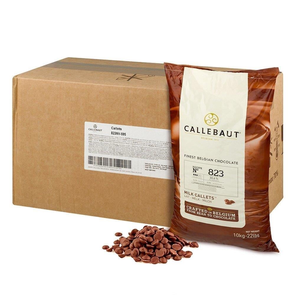 Callebaut No 823 Sütlü Drop - Pul Çikolata 10 kg