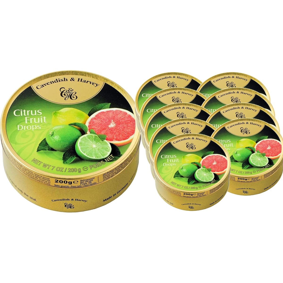 Cavendish & Harvey Citrus Fruit Sert Şekerleme 200 g x 9 Adet (Kutu)