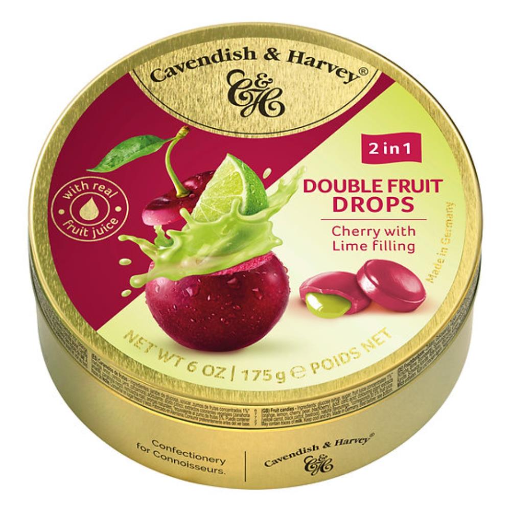 Cavendish & Harvey Double Fruit Cherry Lime Drops 175g