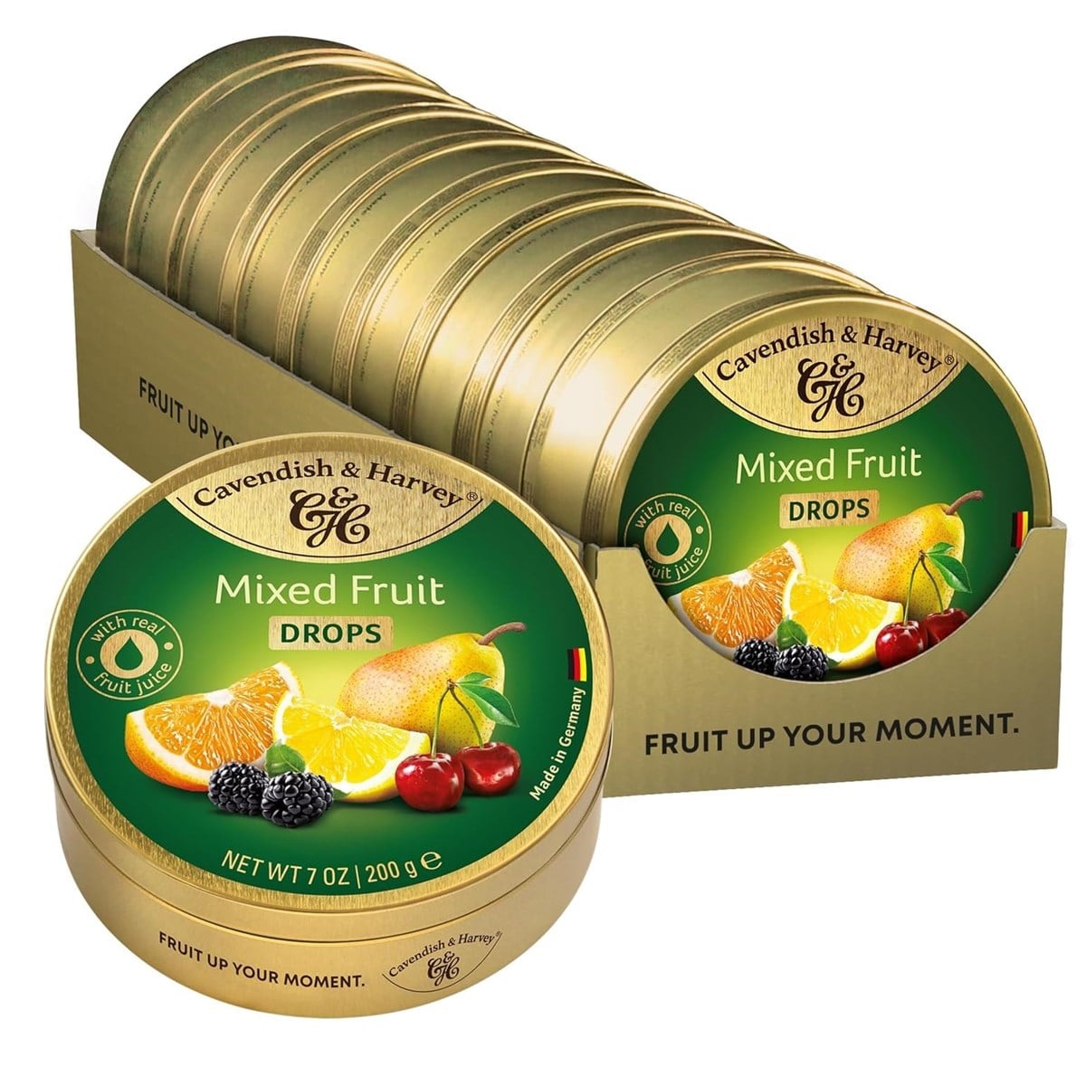 Cavendish & Harvey Mixed Fruit Drops 200 g x 9 Adet (Kutulu Set)