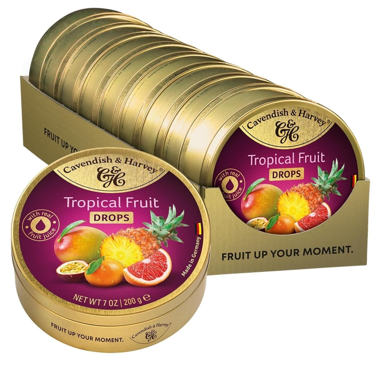 Cavendish & Harvey Tropical Fruit Drops 200 g x 9 Adet (Kutulu Set)